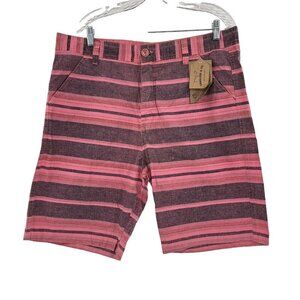 Maresia Men's Bermuda Shorts Pink Gray Stripe Size 48 US‎ size 38 Casual